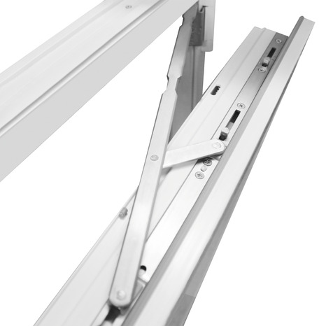 Fenêtre PVC blanc oscillo-battante 1 vantail gauche h.135 x l.80 cm - GoodHome - Brico Dépôt