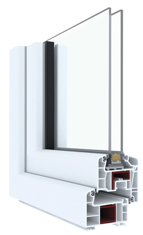 Fenêtre PVC blanc oscillo-battante 1 vantail droit + volet roulant h.45 x l.40 cm - GoodHome - Brico Dépôt