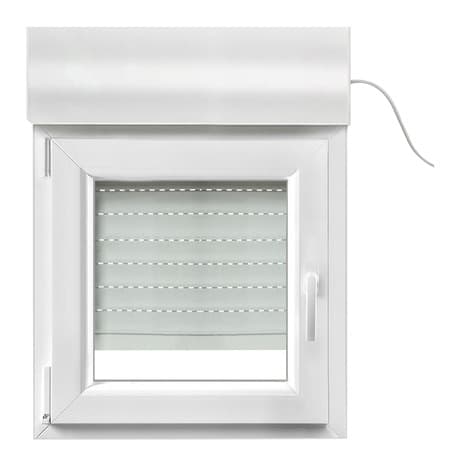 Fenêtre PVC blanc oscillo-battante 1 vantail gauche + volet roulant h.60 x l.60 cm - GoodHome - Brico Dépôt