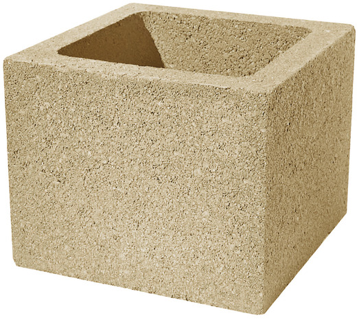 Élément de pilier béton - Ton sable hauteur (20 ou 25cm) - Brico Dépôt