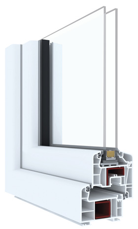 Fenêtre PVC blanc oscillo-battante 1 vantail gauche h.60 x l.50 cm - GoodHome - Brico Dépôt