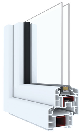 Fenêtre PVC blanc oscillo-battante 1 vantail droit + volet roulant h.75 x l.40 cm - GoodHome - Brico Dépôt