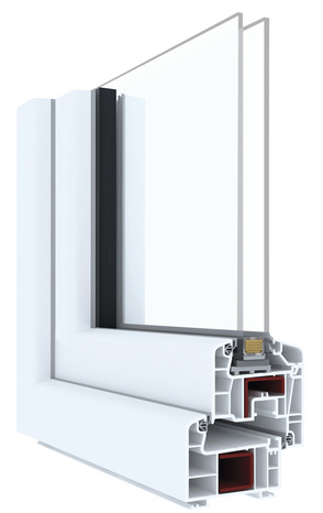 Fenêtre PVC blanc oscillo-battante 1 vantail droit - h.75 x l.50 cm - GoodHome - GoodHome - Brico Dépôt