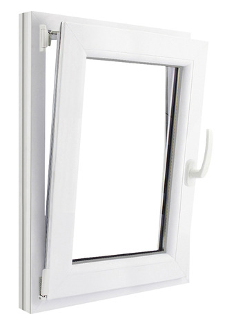 Fenêtre PVC blanc oscillo-battante 1 vantail gauche h.75 x l.50 cm - GoodHome - Brico Dépôt