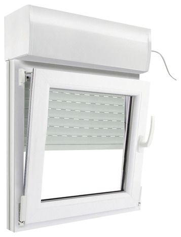 Fenêtre PVC blanc oscillo-battante 1 vantail gauche + volet roulant h.75 x l.80 cm - GoodHome - Brico Dépôt