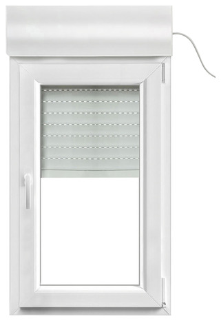 Fenêtre PVC blanc oscillo-battante 1 vantail droit + volet roulant h.95 x l.60 cm - GoodHome - Brico Dépôt