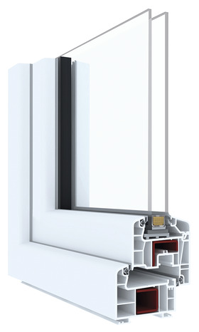 Fenêtre PVC blanc oscillo-battante 1 vantail droit + volet roulant h.75 x l.80 cm - GoodHome - Brico Dépôt