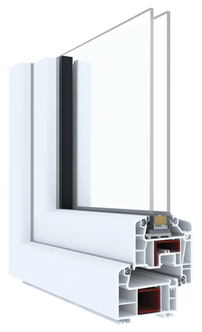 Fenêtre PVC blanc oscillo-battante 1 vantail droit + volet roulant h.75 x l.60 cm - GoodHome - Brico Dépôt