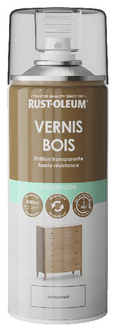 Aérosol Vernis bois 400 ml Transparent satin - Brico Dépôt