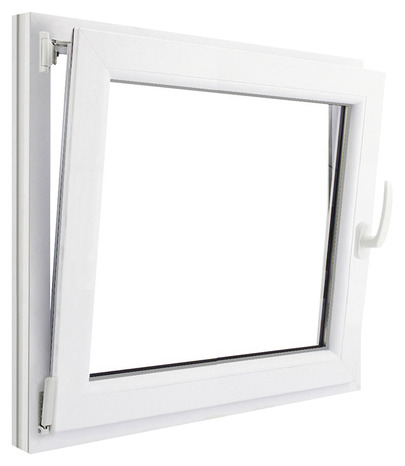 Fenêtre PVC blanc oscillo-battante 1 vantail gauche h.75 x l.80 cm - GoodHome - Brico Dépôt