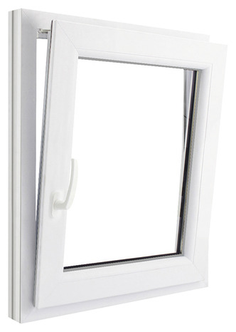 Fenêtre PVC blanc oscillo-battante 1 vantail droit h.75 x l.60 cm - GoodHome - Brico Dépôt