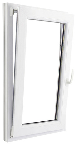 Fenêtre PVC blanc oscillo-battante 1 vantail gauche h.115 x l.60 cm - GoodHome - Brico Dépôt