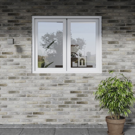 Fenêtre PVC blanc oscillo-battante 2 vantaux h.115 x l.120 cm - GoodHome - Brico Dépôt