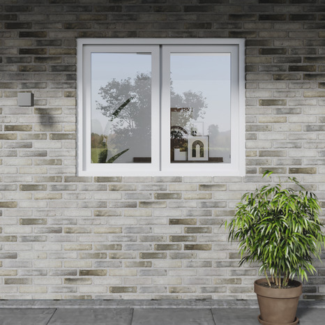 Fenêtre PVC blanc oscillo-battante 2 vantaux h.165 x l.90 cm - GoodHome - Brico Dépôt