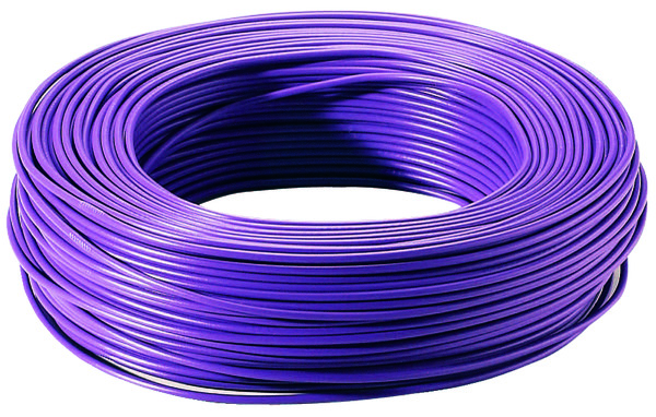 Fil électrique H07VU 1,5 mm² violet 100 m - Brico Dépôt