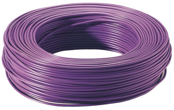 Fil électrique H07VU 1,5 mm² violet - 100 m - Brico Dépôt