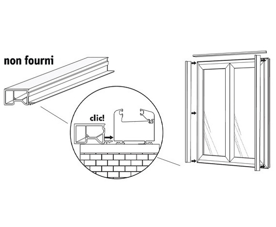 Tapée pour isolation fenêtre PVC - Blanc - Ép. 160 mm - GoodHome - Brico Dépôt