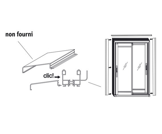 Tapée pour isolation fenêtre alu coulissante - Blanc - Ép. 120 mm - GoodHome - Brico Dépôt