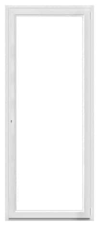 Porte-fenêtre PVC blanc 1 vantail droit H.215 x l.80 cm - GoodHome - Brico Dépôt