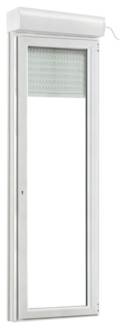 Porte-fenêtre PVC blanc 1 vantail droit + volet roulant H.215 x l.80 cm - GoodHome - Brico Dépôt