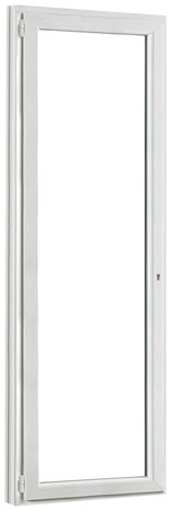 Porte-fenêtre PVC blanc 1 vantail gauche H.205 x l.80 cm - GoodHome - Brico Dépôt