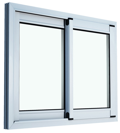 Fenêtre aluminium blanc coulissante 2 vantaux h.75 x l.100 cm - GoodHome - Brico Dépôt