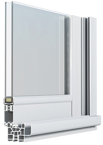 Fenêtre aluminium blanc coulissante 2 vantaux h.120 x l.100 cm - GoodHome - Brico Dépôt