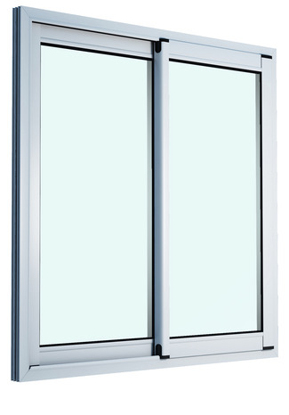Fenêtre aluminium blanc coulissante 2 vantaux h.100 x l.100 cm - GoodHome - Brico Dépôt