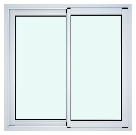 Fenêtre aluminium blanc coulissante 2 vantaux h.115 x l.120 cm - GoodHome - Brico Dépôt