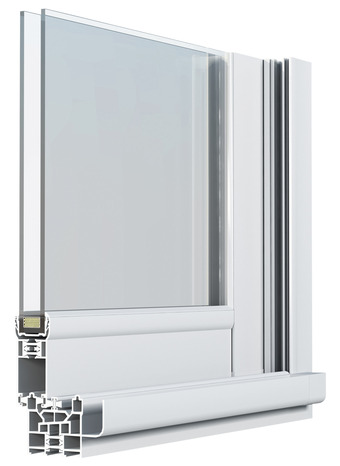 Fenêtre aluminium blanc coulissante 2 vantaux h.135 x l.140 cm - GoodHome - Brico Dépôt