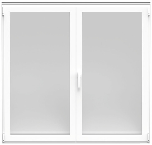 Fenêtre aluminium blanc oscillo-battante 2 vantaux h.135 x l.120 cm - GoodHome - Brico Dépôt
