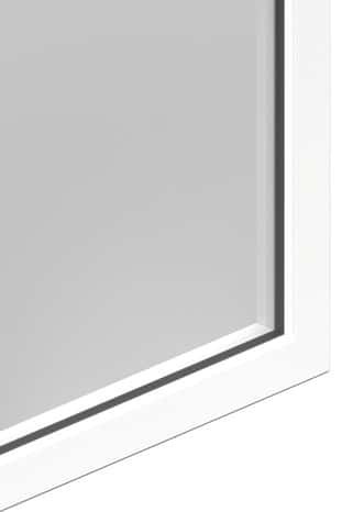 Fenêtre aluminium blanc oscillo-battante 1 vantail gauche h.75 x l.40 cm - GoodHome - Brico Dépôt