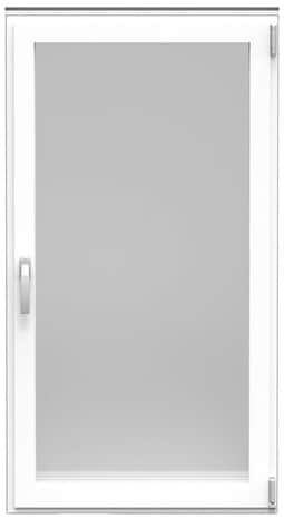 Fenêtre aluminium blanc oscillo-battante 1 vantail droit h.75 x l.40 cm - GoodHome - Brico Dépôt