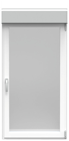 Fenêtre aluminium blanc oscillo-battante 1 vantail droit + volet roulant h.75 x l.40 cm - GoodHome - Brico Dépôt