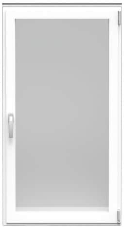 Fenêtre aluminium blanc oscillo-battante 1 vantail droit h.95 x l.80 cm - GoodHome - Brico Dépôt
