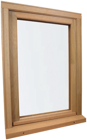 Fenêtre bois battante 1 vantail droit H.45 x l.40 cm - GoodHome - Brico Dépôt