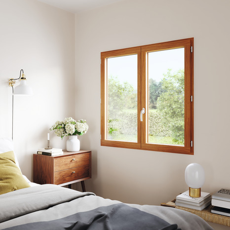 Fenêtre bois battante 2 vantaux H.75 x l.100 cm - GoodHome - Brico Dépôt