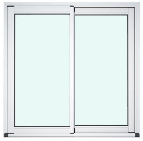 Baie vitrée aluminium blanc 2 vantaux H.215 x l.210 cm - GoodHome - Brico Dépôt