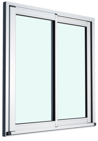 Baie vitrée aluminium blanc 2 vantaux H.215 x l.240 cm - GoodHome - Brico Dépôt