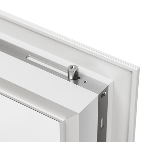 Porte-fenêtre aluminium blanc 1 vantail gauche H.215 x l.80 cm - GoodHome - Brico Dépôt
