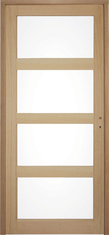 Bloc-porte Connemara vitre, chêne - gauche - 73 cm - GoodHome - Brico Dépôt