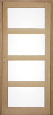 Bloc-porte "Connemara" vitre chêne droit 73 x l. 73 cm - GoodHome - Brico Dépôt