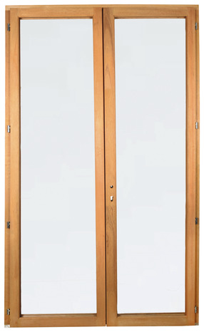 Porte-fenêtre bois 2 vantaux H.215 x l.140 cm - GoodHome - Brico Dépôt