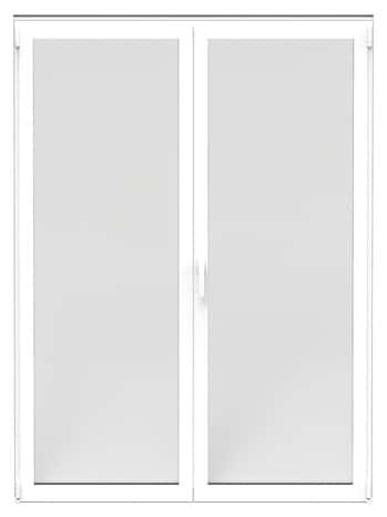 Porte-fenêtre aluminium blanc 2 vantaux H.215 x l.100 cm - GoodHome - GoodHome - Brico Dépôt