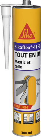 Mastic colle "Sikaflex" 11 FC+ 300 ml - Blanc - Sika - Brico Dépôt
