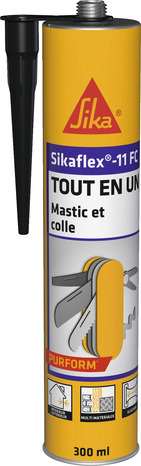 Mastic colle "Sikaflex" 11 FC+ 300 ml - Noir - Sika - Brico Dépôt