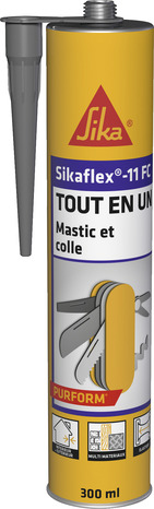 Mastic colle "Sikaflex" 11 FC+ 300 ml - Gris - Sika - Brico Dépôt