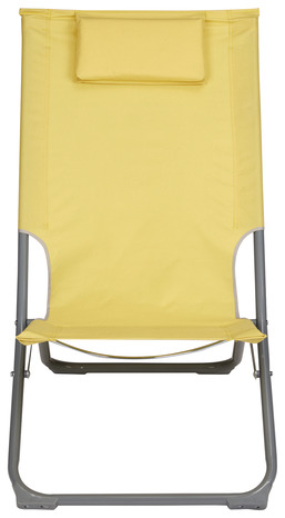 Chaise de plage pliable jaune "Curacoa" - Blooma - Brico Dépôt