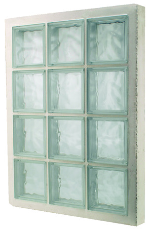 Panneau préfabriqué 12 briques de verre - H. 87 x l. 67 x Ép. 8 cm - Brico Dépôt
