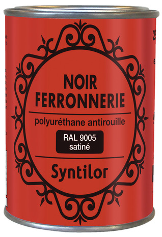 Peinture ferronnerie - noir satiné - 0,25 L - Syntilor - Brico Dépôt